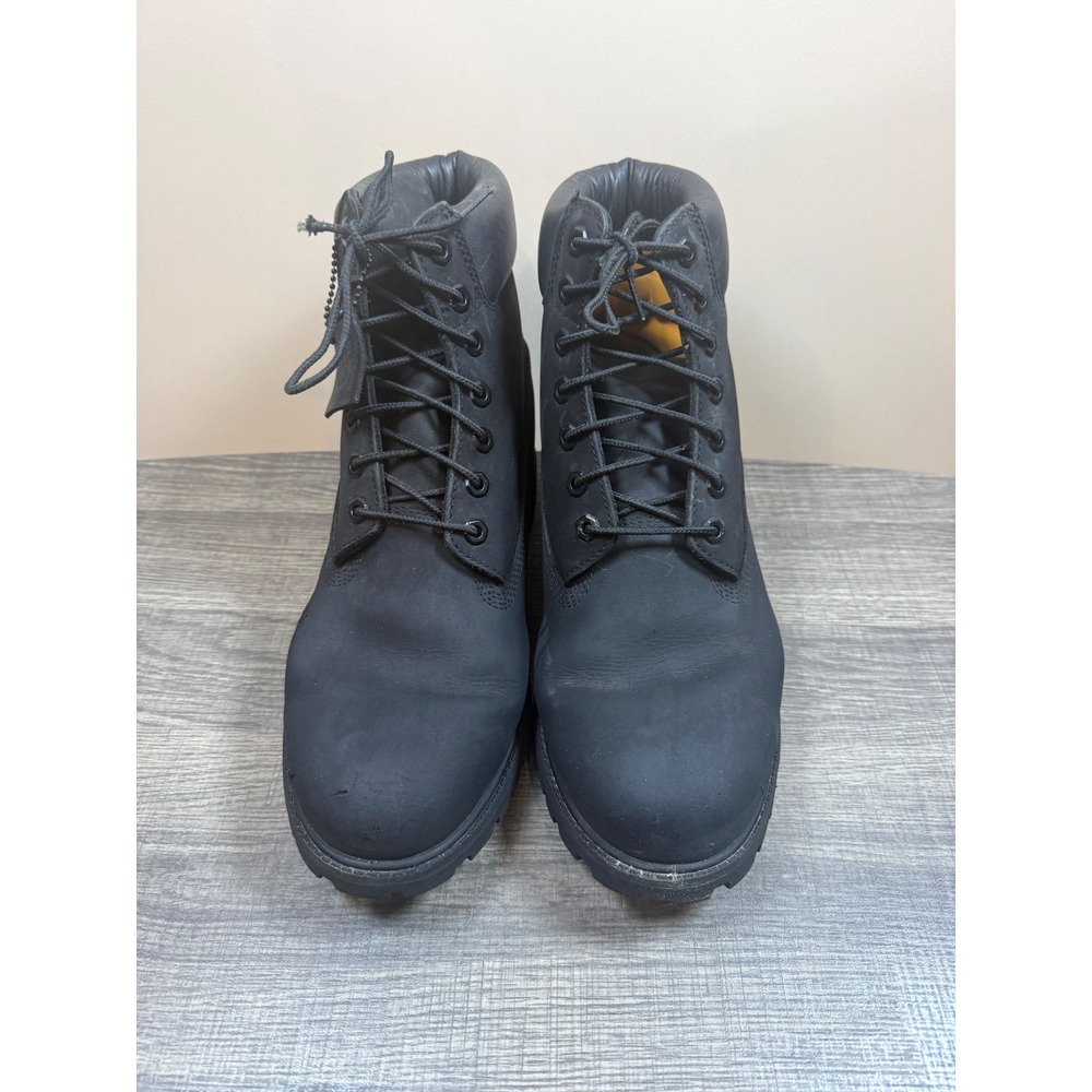 Timberland Premium 6 Inch Waterproof Boots Mens 11 Black Nubuck 10073